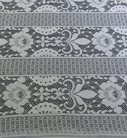 Floral Trident Polka dots Cotton Nylon Lace Fabric For Dressing  152CM Width supplier