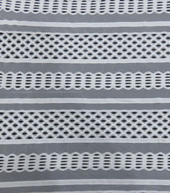 Train tracks Lines Net Cotton Nylon Lace Fabric for garment or Summer Dresses supplier
