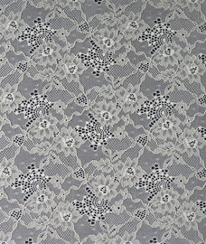Elastic Lace Fabric of Spandex & Nylon with Clover Flower Pattern supplier