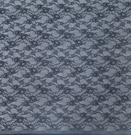 Black Stock Color high quality Elastic Flower Lace Fabric FNS1948 supplier