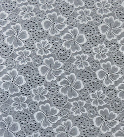 Embellished Stretchable Trim Lace Fabric Wedding Gown Designers supplier