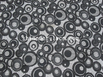 Lovely Round Design Cotton Nylon Lace Fabric Good Skin/Breathable For Clothing SYD-0175 supplier