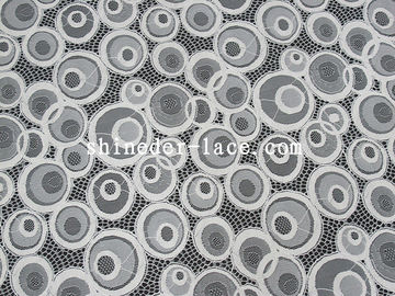 Lovely Round Design Cotton Nylon Lace Fabric Good Skin/Breathable For Clothing SYD-0175 supplier