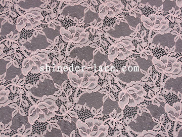 Mesh Flower Stretch Lace Fabric Nylon Spandex Materail Fashion Design SYD-0178 supplier