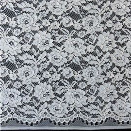 Modern Black Macrame Corded Lace Fabric By The Yard , Eco-Friendly supplier