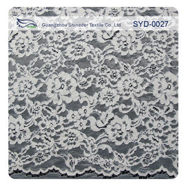 Silver Fashion Swiss Corded Jacquard Lace Fabric Brides Dresses supplier