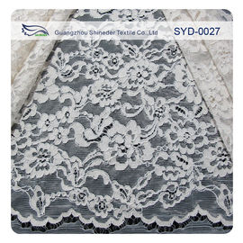 Silver Fashion Swiss Corded Jacquard Lace Fabric Brides Dresses supplier