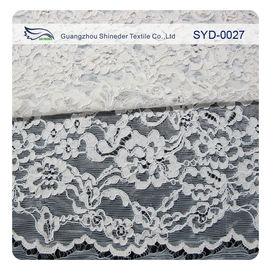 Silver Fashion Swiss Corded Jacquard Lace Fabric Brides Dresses supplier
