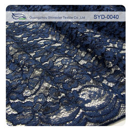 Beautiful Scalloped Corded Voile Lace Fabric Trim With Nylon And Viscose Content supplier