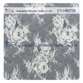 Jacquard Sewing Eyelash Lace Trim Fabric By The Yard , Custom Printed supplier