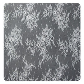 Embroidered Nylon Eyelash Lace Trim Shorts / Embroidered Lace Fabric supplier
