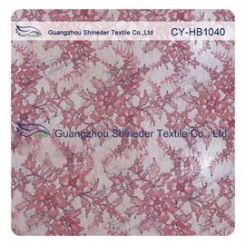 Coloured Elegant Chantilly Lace Wedding Dresses French Lace Fabric supplier
