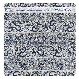 Cotton Polyester Burn Out Lace Fabric Custom Printed For Children Garment supplier