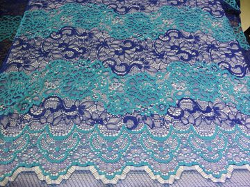 Beautiful Floral Cotton Nylon Lace Fabric By The Yard With Eco-Friendly Dyeing supplier