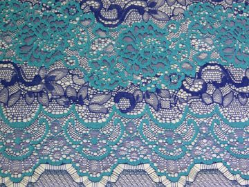 Beautiful Floral Cotton Nylon Lace Fabric By The Yard With Eco-Friendly Dyeing supplier