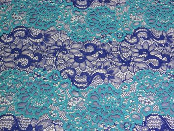 Beautiful Floral Cotton Nylon Lace Fabric By The Yard With Eco-Friendly Dyeing supplier